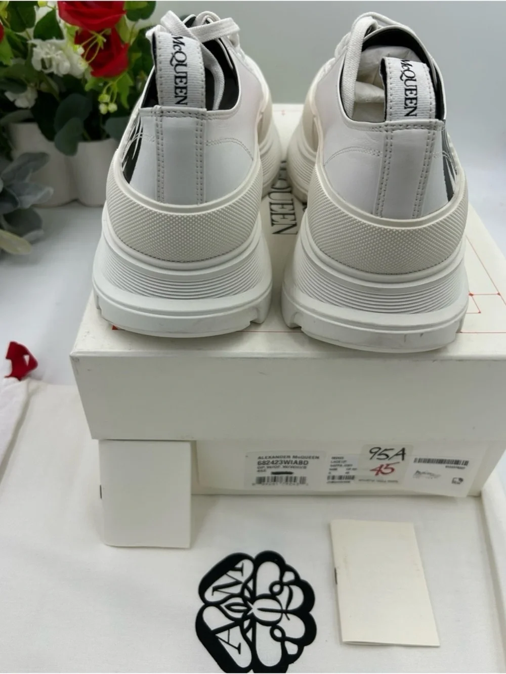 Alexander, McQueen tread slick low top sneakers size 45 made in Italy